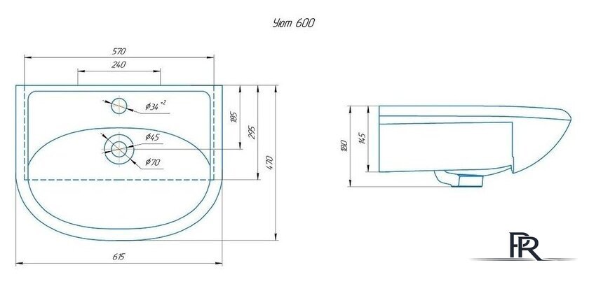 Умывальник Rosa Уют 60 - Изображение №15 — Интернет-магазин ПроЗаказ