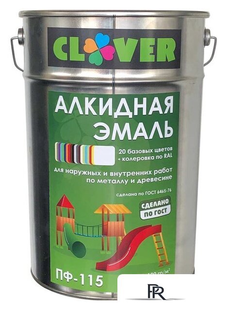 Эмаль Кловертекс Эмаль ПФ-115 (25 кг, бирюзовый) - Изображение №1 — Интернет-магазин ПроЗаказ