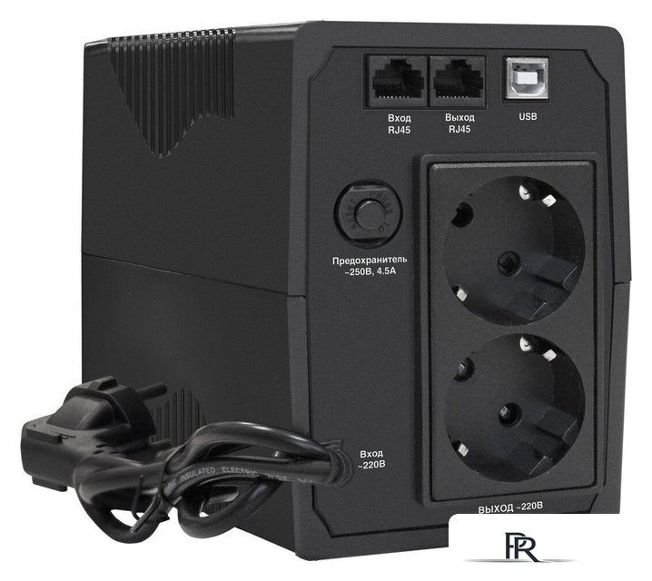 Источник бесперебойного питания ExeGate Power Back BNB-1000.LED.AVR.2SH.RJ.USB - Изображение №2 — Интернет-магазин ПроЗаказ