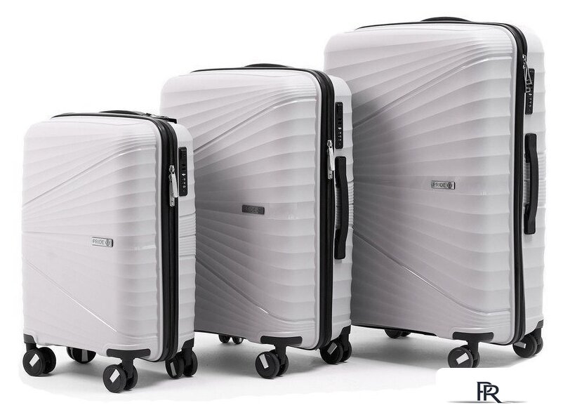 Чемодан-спиннер Pride РР-9702 (S, светло-серый) - Изображение №11 — Интернет-магазин ПроЗаказ
