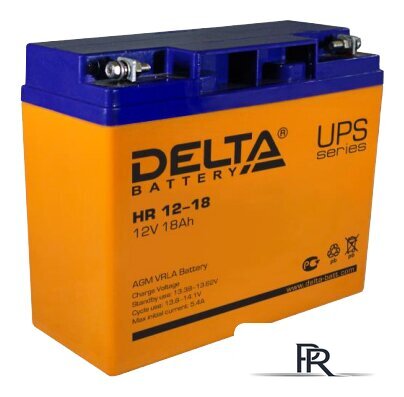 Аккумулятор для ИБП Delta HR 12-18 (12В/18 А·ч) - Изображение №1 — Интернет-магазин ПроЗаказ