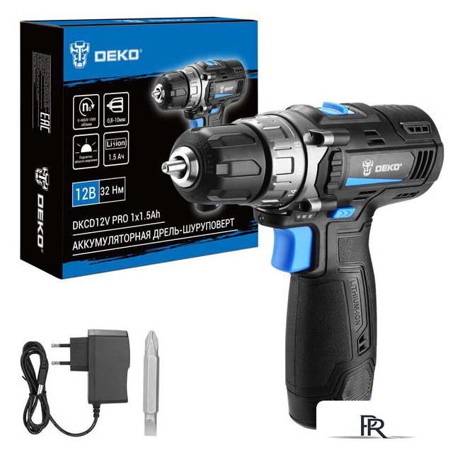Дрель-шуруповерт Deko DKCD12V PRO 083-1003 (с 1-им АКБ) - Изображение №1 — Интернет-магазин ПроЗаказ