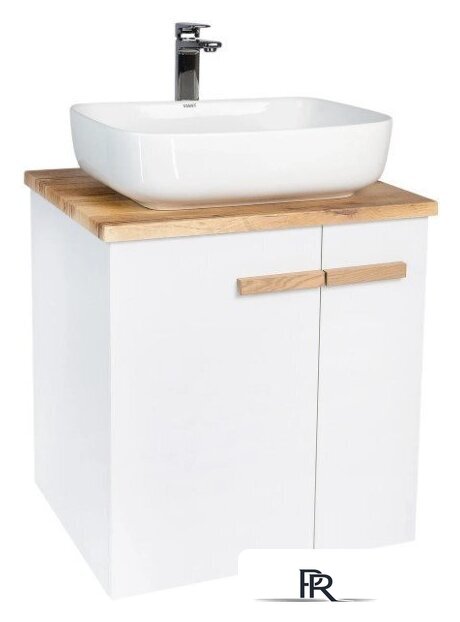  Viant Тумба под умывальник Мюнхен VMUN70NBEL-T2STP (белый) - Изображение №1 — Интернет-магазин ПроЗаказ