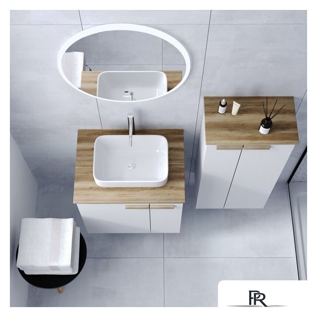  Viant Тумба под умывальник Мюнхен VMUN70NBEL-T2STP (белый) - Изображение №5 — Интернет-магазин ПроЗаказ