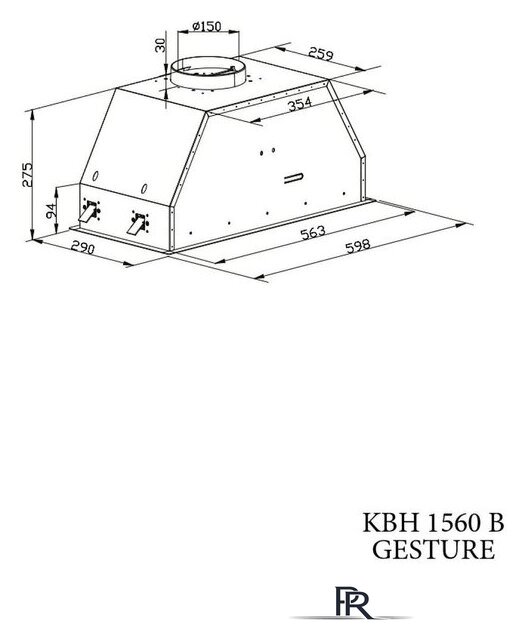 Кухонная вытяжка Kernau KBH 1560 B Gesture - Изображение №6 — Интернет-магазин ПроЗаказ