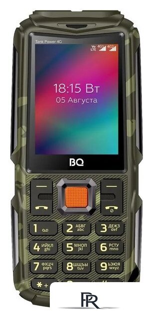 Кнопочный телефон BQ BQ-2410L Tank Power 4G (зеленый камуфляж) - Изображение №2 — Интернет-магазин ПроЗаказ