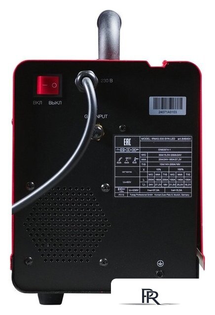 Сварочный инвертор Fubag IRMIG 200 SYN LED 646404 - Изображение №4 — Интернет-магазин ПроЗаказ