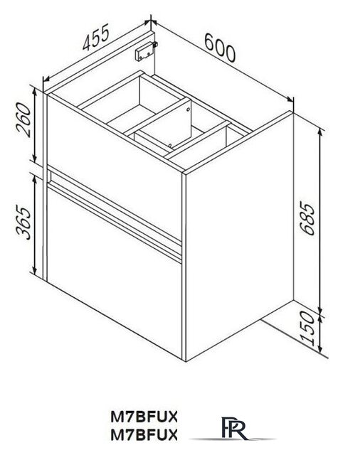 AM.PM Тумба под умывальник Sense M7B-FUX0602WG-WCC0602WG - Изображение №10 — Интернет-магазин ПроЗаказ