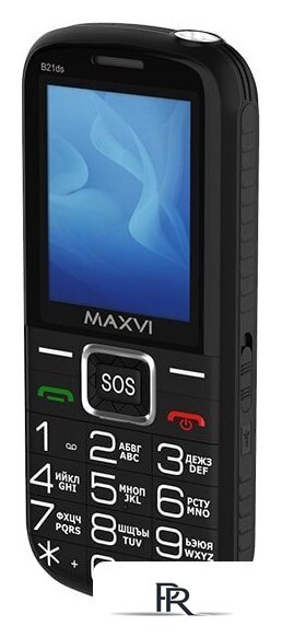 Кнопочный телефон Maxvi B21ds (черный) - Изображение №8 — Интернет-магазин ПроЗаказ