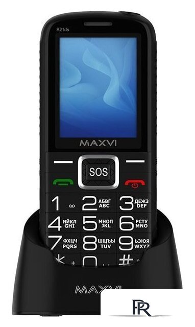 Кнопочный телефон Maxvi B21ds (черный) - Изображение №4 — Интернет-магазин ПроЗаказ