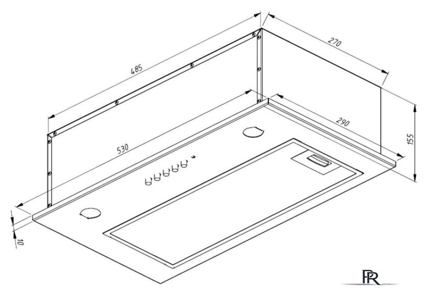 Кухонная вытяжка Akpo Micra Twin 60 WK-7 (черный) - Изображение №2 — Интернет-магазин ПроЗаказ