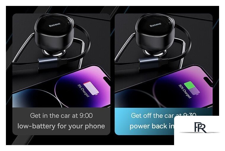 Автомобильное зарядное Baseus Enjoyment Pro 2-in-1 Car Charger C+L 60W C00057802111-02 - Изображение №11 — Интернет-магазин ПроЗаказ