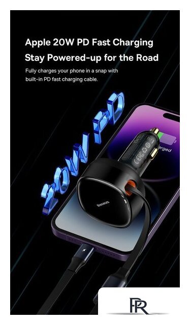 Автомобильное зарядное Baseus Enjoyment Pro 2-in-1 Car Charger C+L 60W C00057802111-02 - Изображение №18 — Интернет-магазин ПроЗаказ