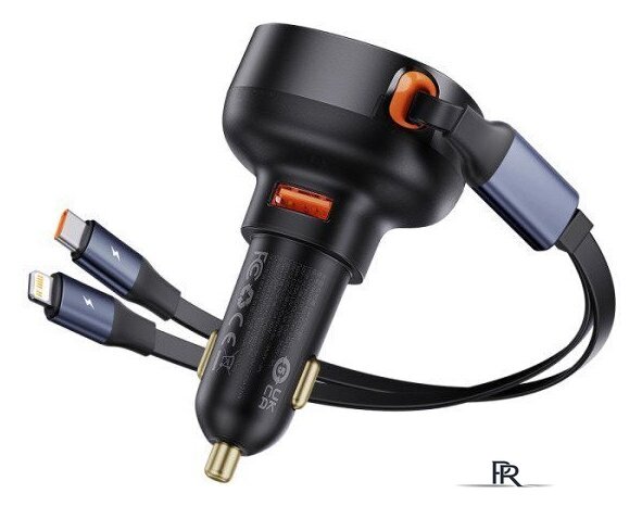 Автомобильное зарядное Baseus Enjoyment Pro 2-in-1 Car Charger C+L 60W C00057802111-02 - Изображение №1 — Интернет-магазин ПроЗаказ