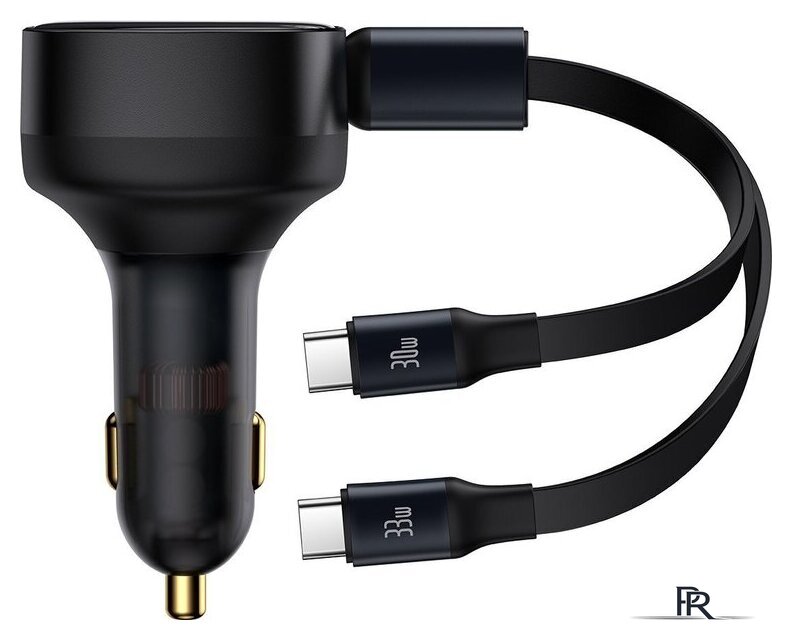 Автомобильное зарядное Baseus Enjoyment Pro 2-in-1 Car Charger C+L 60W C00057802111-02 - Изображение №2 — Интернет-магазин ПроЗаказ