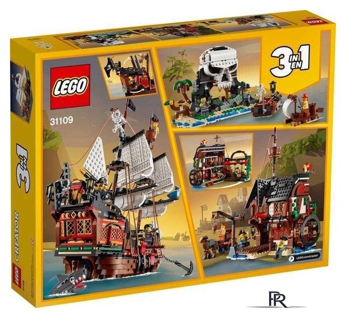 Конструктор LEGO Creator 31109 Пиратский корабль - Изображение №2 — Интернет-магазин ПроЗаказ
