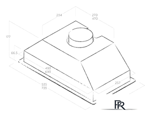 Кухонная вытяжка Jetair Viera GR/A/72 PRF0153829 - Изображение №2 — Интернет-магазин ПроЗаказ