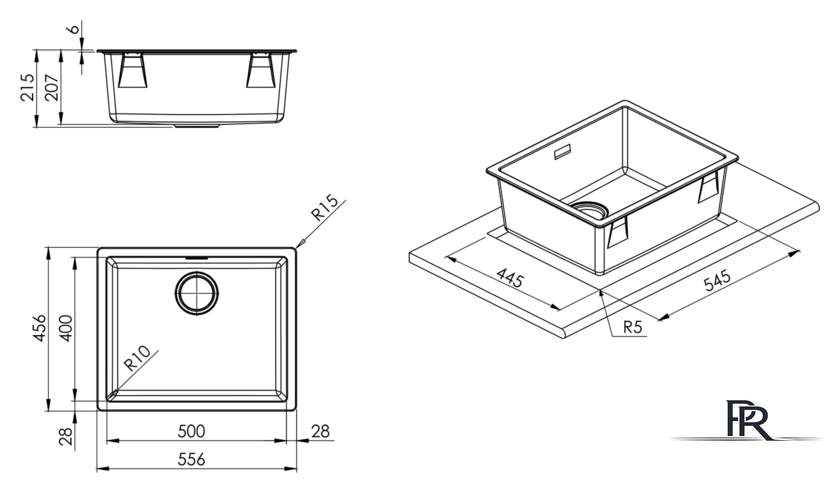Кухонная мойка Smeg VZP56B - Изображение №2 — Интернет-магазин ПроЗаказ