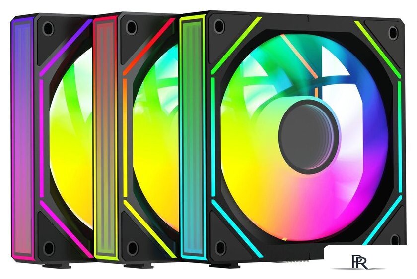 Комплект вентиляторов для корпуса Ocypus Gamma F12 Uni BK ARGB Reverse Blade 3IN1 - Изображение №1 — Интернет-магазин ПроЗаказ