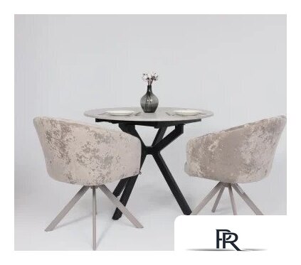 Стул с подлокотниками Мамадома Shelly-R 360 (m04 Grey Beige Lux/капучино) - Изображение №4 — Интернет-магазин ПроЗаказ