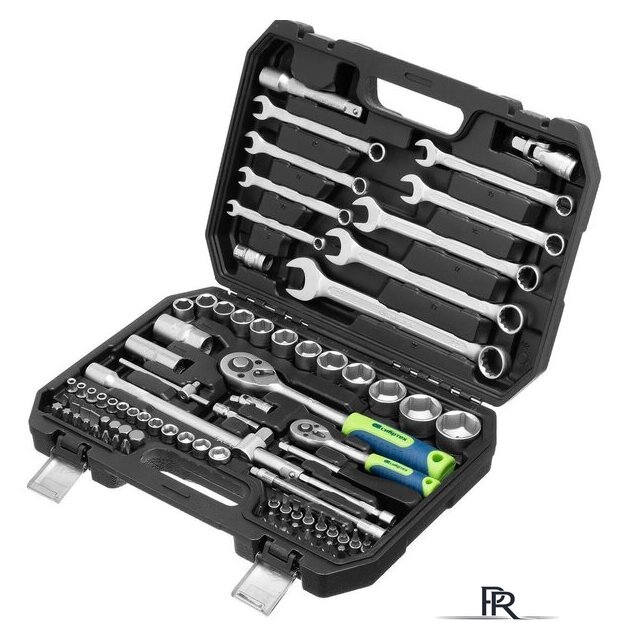 Универсальный набор инструментов СибрТех 13391 (82 предмета) - Изображение №1 — Интернет-магазин ПроЗаказ