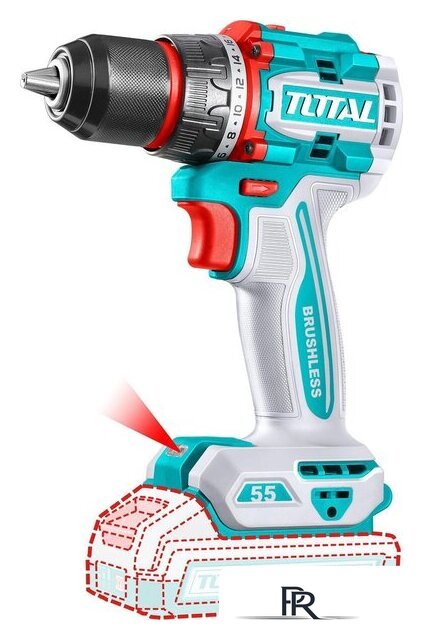 Дрель-шуруповерт Total TDLI205582 (с 1-им АКБ) - Изображение №2 — Интернет-магазин ПроЗаказ