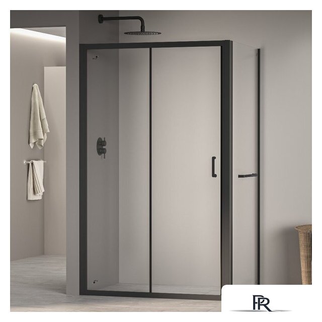 Душевой уголок RGW PA-74-1B (PA-14B + Z-060-2B) 4108741138-14 130x80 (черный/прозрачное стекло) - Изображение №1 — Интернет-магазин ПроЗаказ