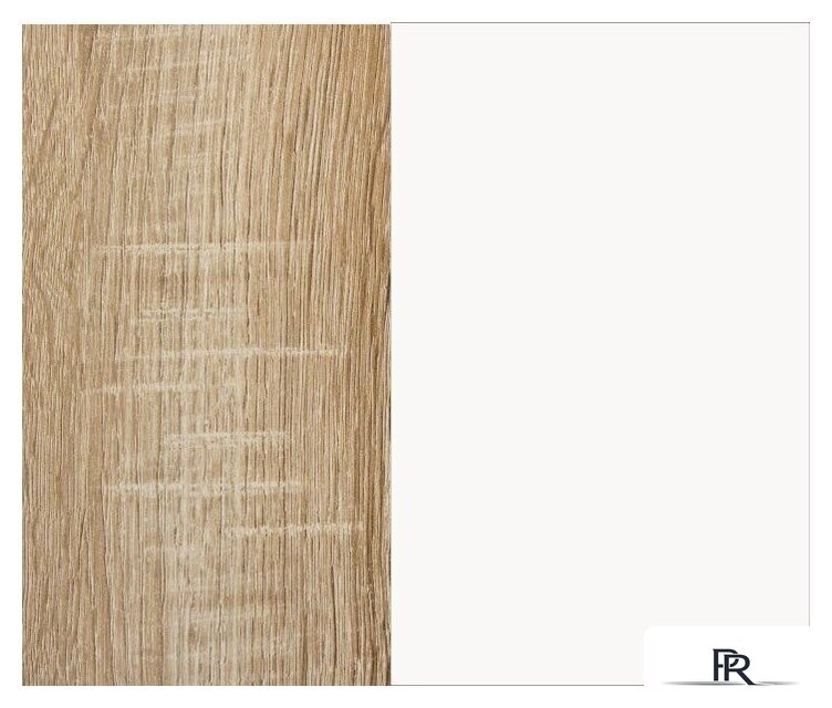 Полка Мебель-класс Полка Вегас-3 (белый/дуб сонома) - Изображение №2 — Интернет-магазин ПроЗаказ
