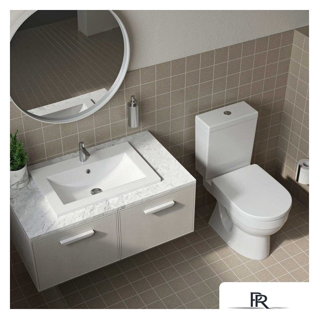 Унитаз напольный Керамин Бергамо Нова Slim МЛ 2-режим (белый) - Изображение №7 — Интернет-магазин ПроЗаказ