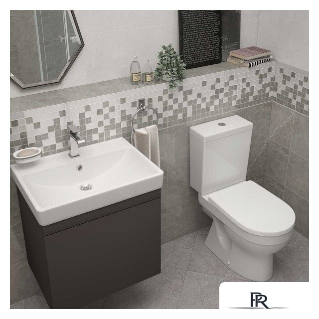 Унитаз напольный Керамин Бергамо Нова Slim МЛ 2-режим (белый) - Изображение №6 — Интернет-магазин ПроЗаказ