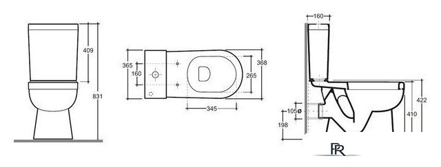 Унитаз напольный Керамин Бергамо Нова Slim МЛ 2-режим (белый) - Изображение №4 — Интернет-магазин ПроЗаказ