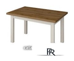 Кухонный стол Senira Кастусь 120-160x75 (дуб вотан/белый) - Изображение №1 — Интернет-магазин ПроЗаказ