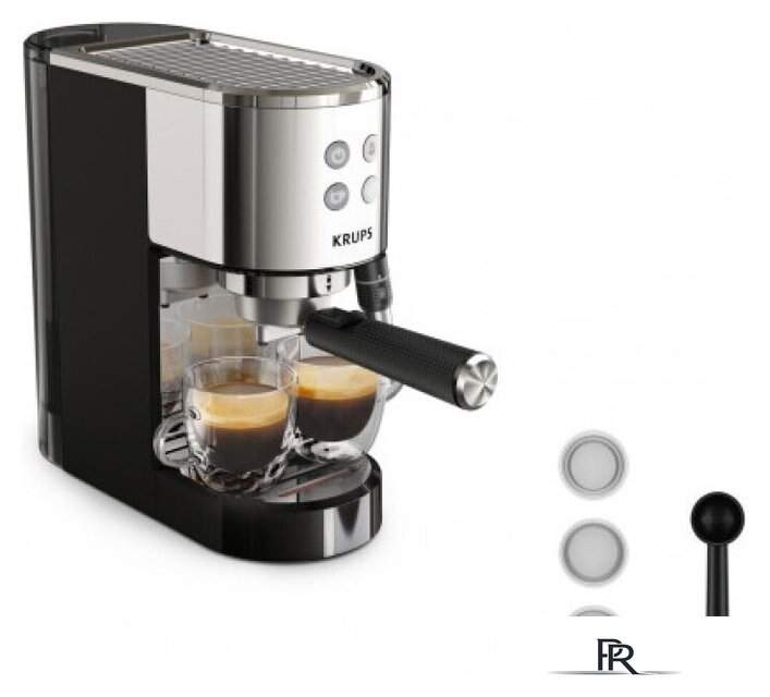 Рожковая кофеварка Krups Virtuoso XP444C10 - Изображение №4 — Интернет-магазин ПроЗаказ
