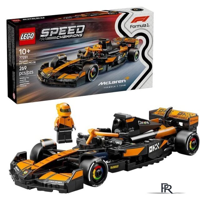 Конструктор LEGO Speed Champions 77251 Гоночный автомобиль McLaren F1 Team MCL38 - Изображение №1 — Интернет-магазин ПроЗаказ
