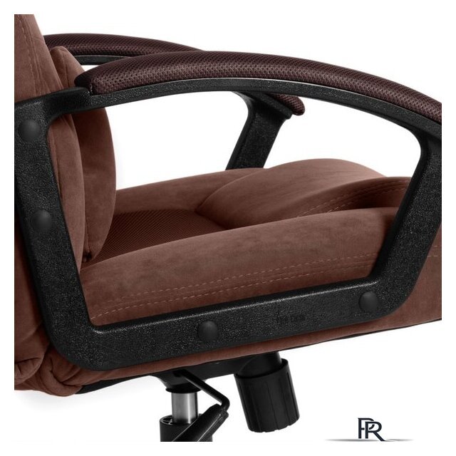 Игровое (геймерское) кресло TetChair Driver (флок/ткань, коричневый) - Изображение №9 — Интернет-магазин ПроЗаказ