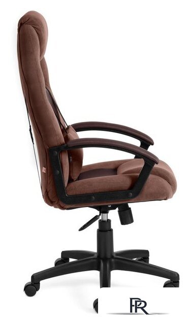 Игровое (геймерское) кресло TetChair Driver (флок/ткань, коричневый) - Изображение №2 — Интернет-магазин ПроЗаказ