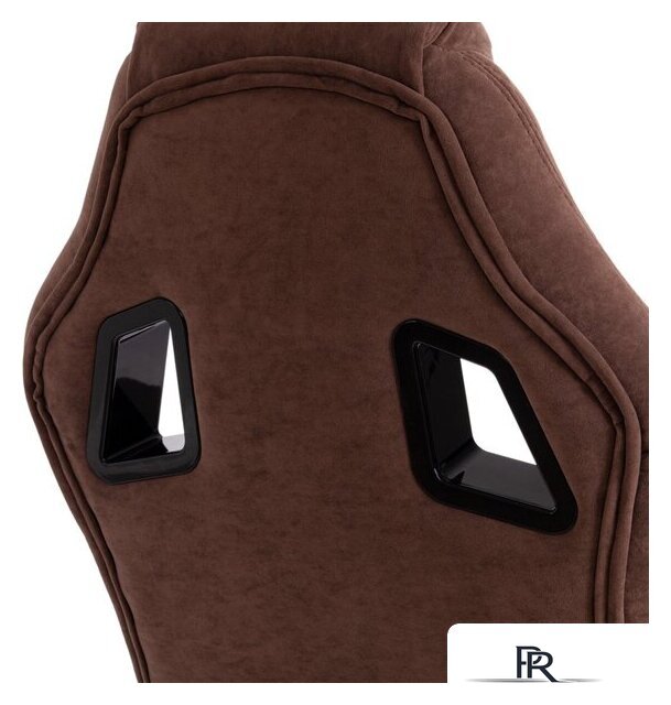 Игровое (геймерское) кресло TetChair Driver (флок/ткань, коричневый) - Изображение №7 — Интернет-магазин ПроЗаказ