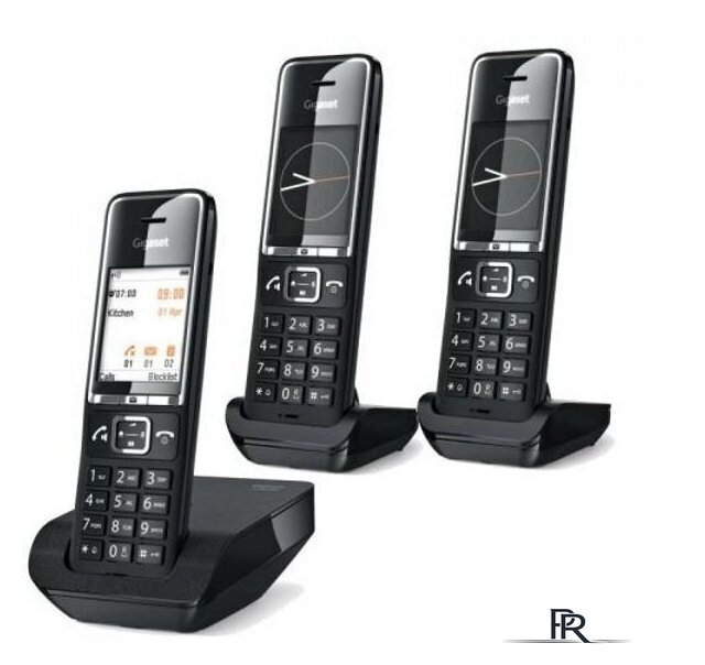 Радиотелефон Gigaset Comfort 550 Trio (черный) - Изображение №5 — Интернет-магазин ПроЗаказ