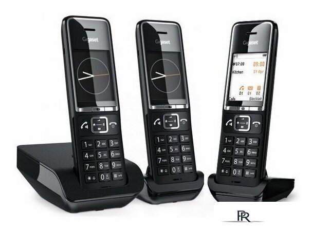Радиотелефон Gigaset Comfort 550 Trio (черный) - Изображение №4 — Интернет-магазин ПроЗаказ