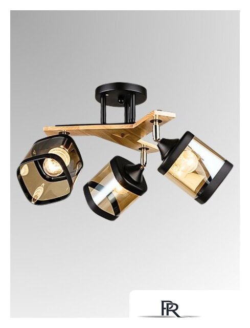 Люстра средней высоты Aitin Pro НПБ 02-3x60-101 N5292/3 (черный/дерево) - Изображение №2 — Интернет-магазин ПроЗаказ