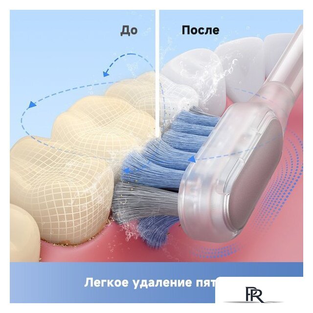 Электрическая зубная щетка Trouver 3D Clean Electric Toothbrush ATB15A (серебристый) - Изображение №9 — Интернет-магазин ПроЗаказ