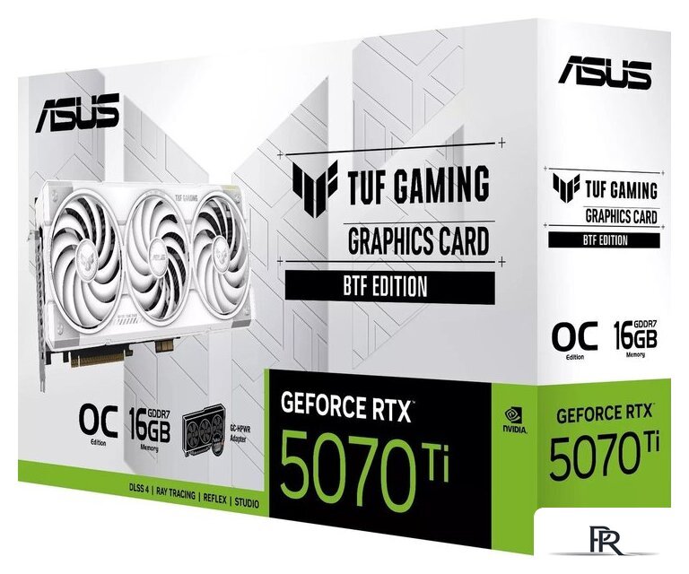 Видеокарта ASUS TUF Gaming GeForce RTX 5070 Ti 16GB GDDR7 BTF White OC Edition TUF-RTX5070TI-O16G-BTF-WHITE - Изображение №10 — Интернет-магазин ПроЗаказ
