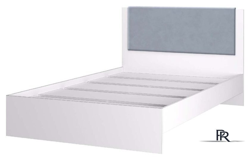 Кровать Аквилон Акцент №1200М (белое сияние/веллюкс 49) - Изображение №3 — Интернет-магазин ПроЗаказ