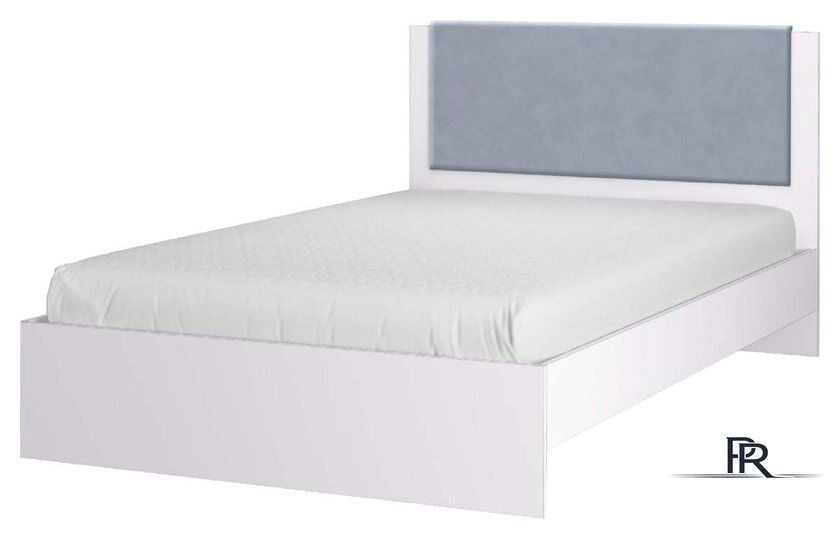 Кровать Аквилон Акцент №1200М (белое сияние/веллюкс 49) - Изображение №2 — Интернет-магазин ПроЗаказ