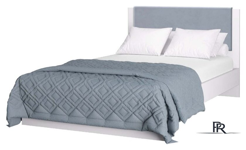 Кровать Аквилон Акцент №1200М (белое сияние/веллюкс 49) - Изображение №1 — Интернет-магазин ПроЗаказ