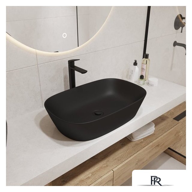 Умывальник Lauter 21393-60-A + клапан 21190W + сифон 21635W (белый матовый) - Изображение №4 — Интернет-магазин ПроЗаказ