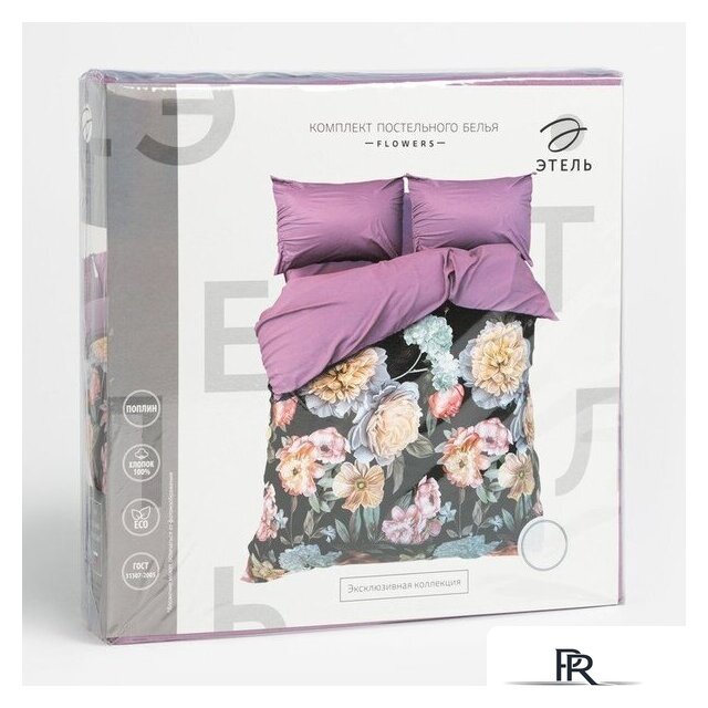 Семейный комплект постельного белья Этель Flowers 7914039 - Изображение №5 — Интернет-магазин ПроЗаказ