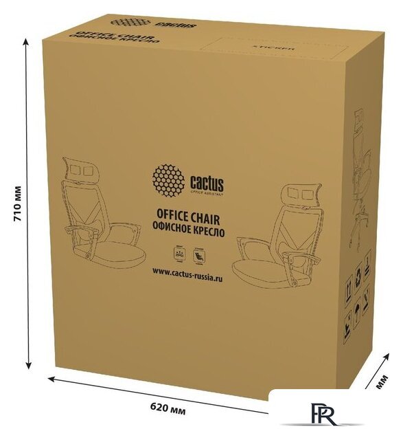 Офисное кресло CACTUS CS-MC414-BK (черный) - Изображение №6 — Интернет-магазин ПроЗаказ