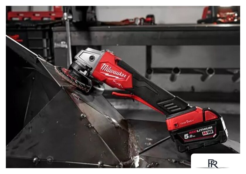 Угловая шлифмашина Milwaukee M18 ONEFSAG 125XPDB-502X Fuel 4933478435 (с 2-мя АКБ) - Изображение №9 — Интернет-магазин ПроЗаказ