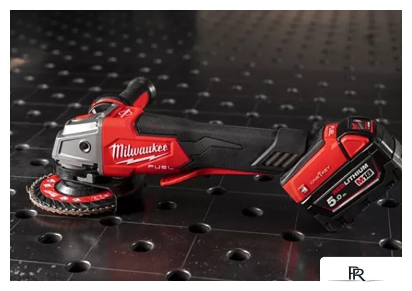 Угловая шлифмашина Milwaukee M18 ONEFSAG 125XPDB-502X Fuel 4933478435 (с 2-мя АКБ) - Изображение №8 — Интернет-магазин ПроЗаказ